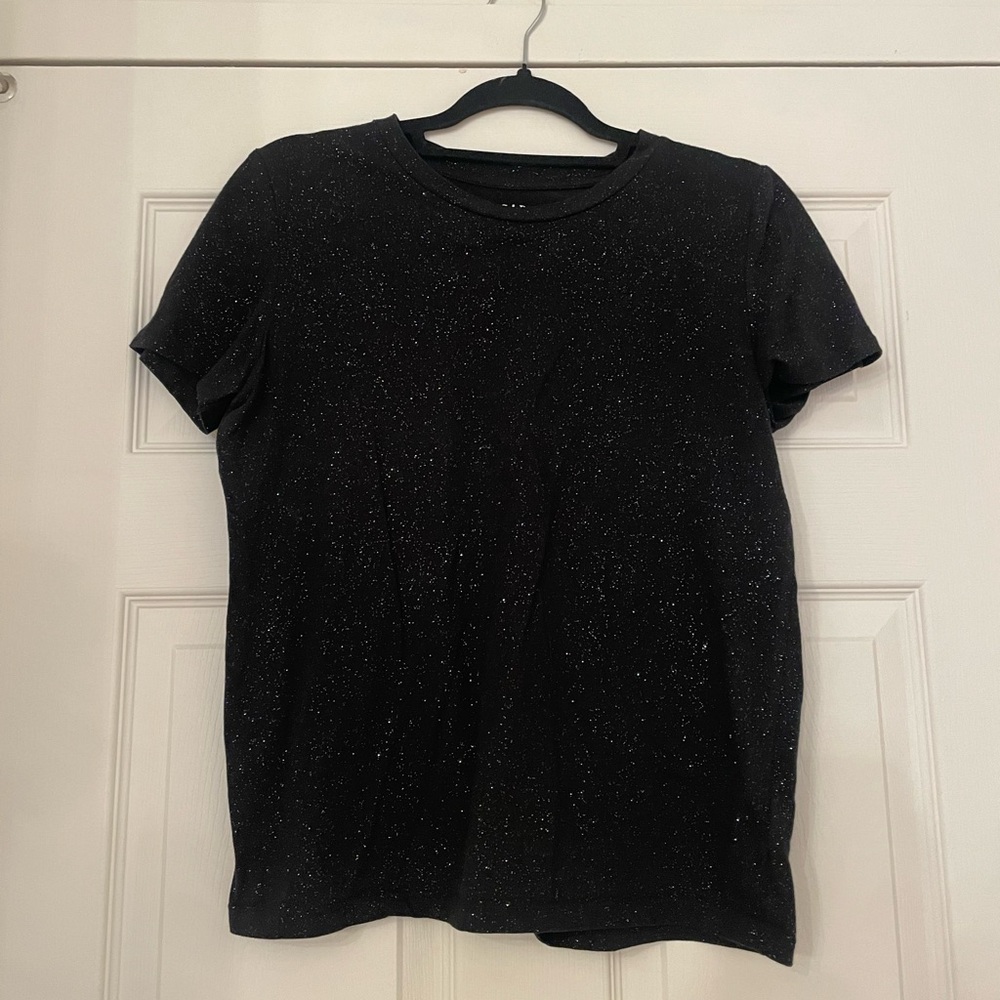 Black Glitter Women's Top